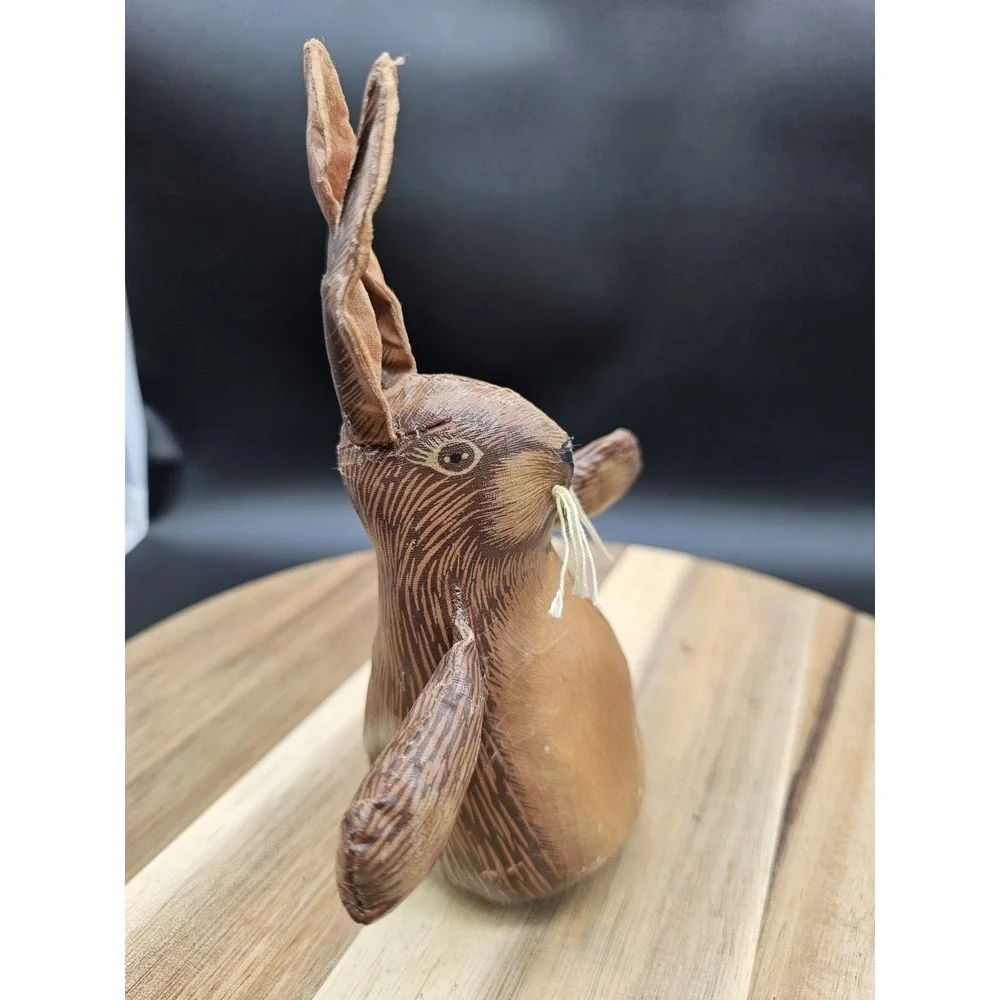 Primitive Bunny Rabbit Doll Figurine Easter Decor‎